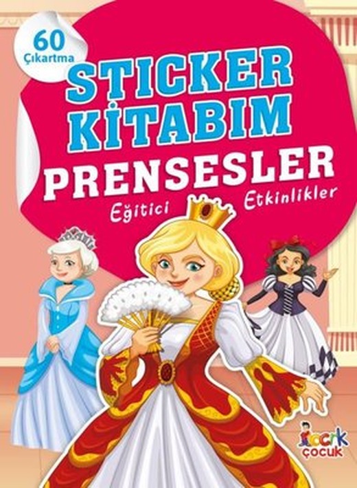 Sticker Kitabım - Prensesler - Eğitici Etkinlikler | Bıcırık Yayınları (İnce Kapak)