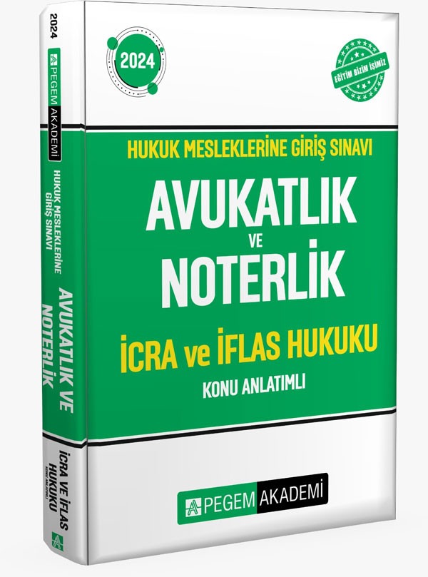 2026 Hukuk Mesleklerine Giriş Sınavı HMGS İcra ve İflas Hukuku Konu Anlatımlı | Pegem Akademi Yayıncılık (İnce Kapak)