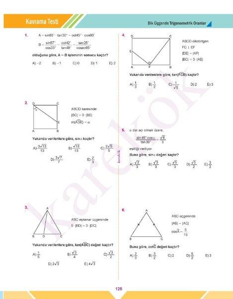 AYT Matematik 1.Kitap YKS 2.Oturum | Karekök Eğitim Yayın (İnce Kapak) - Resim 6