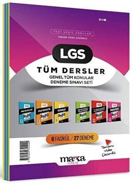 2025 LGS Genel Konular Tüm Dersler Deneme Sınavı Seti 6 Fasikül 27 Deneme | Marka Yayınları (İnce Kapak) - Resim 1
