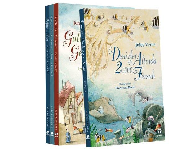 Çocuk Klasikleri Seti-Büyük Boy-4 Kitap Takım | Turkuvaz Çocuk (İnce Kapak) - Resim 1