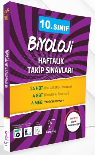 10. Sınıf Biyoloji Haftalık Takip Sınavları