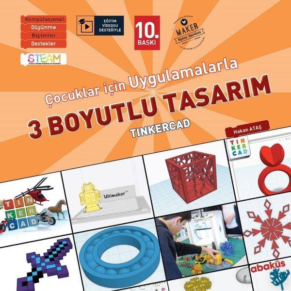 Çocuklar İçin Uygulamalarla 3 Boyutlu Tasarım | Abaküs Kitap (İnce Kapak) - Resim 1