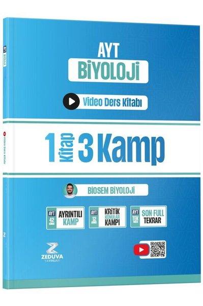Biosem AYT Biyoloji 1 Kitap 3 Kamp Video Ders Kitabı | Zeduva Yayınları (İnce Kapak) - Resim 1