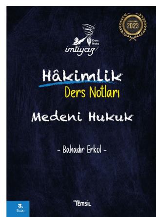 İmtiyaz Medeni Hukuk Hakimlik Ders Notları | Temsil Kitap (Ciltsiz) - Resim 1