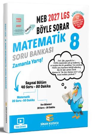 2027 8. Sınıf LGS Matematik Soru Bankası | Sinan Kuzucu Yayınları (Ciltsiz) - Resim 1
