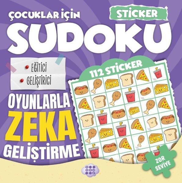 Çocuklar İçin Sudoku-Zor Seviye 4-Sticker Hediyeli | Dokuz Yayınları (İnce Kapak) - Resim 1
