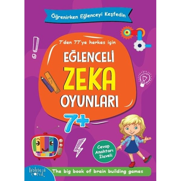 Eğlenceli Zeka Oyunları - Mor Kitap | Koloni Çocuk (Ciltsiz)