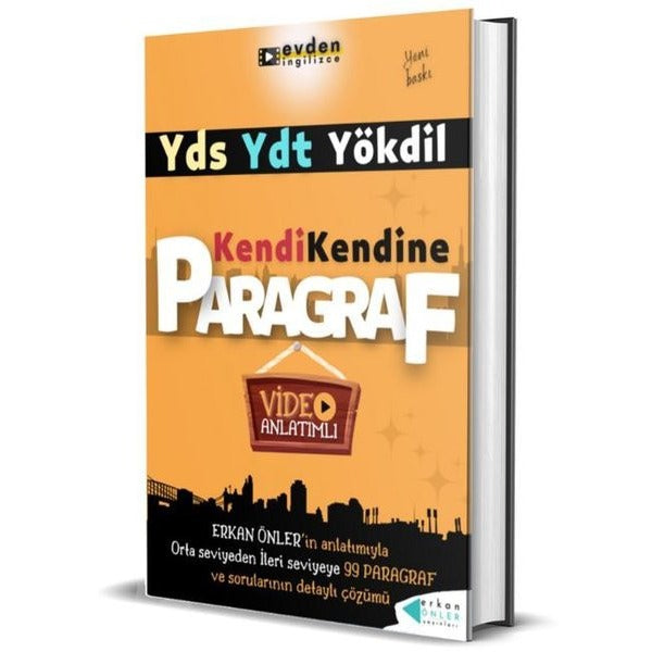 YDS YDT Yökdil Kendi Kendine Paragraf - Video Anlatımlı | Erkan Önler Yayınları (Ciltli)