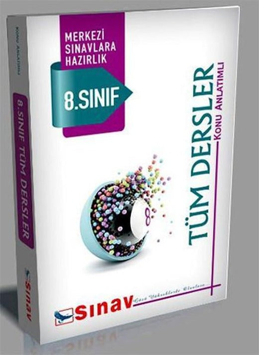Sınav 8. Sınıf Tüm Dersler Konu Anlatımlı | Sınav Dergisi Yayınları (İnce Kapak)