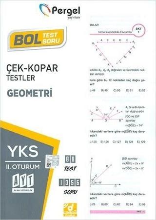 AYT İkinci Oturum Geometri Yaprak Test | Pergel Yayınları (Ciltsiz) - Resim 1