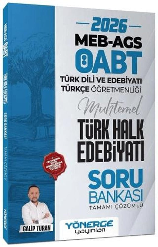 2026 ÖABT MEB-AGS Türk Dili Edebiyatı ve Türkçe Öğretmenliği Türk Halk Edebiyatı Soru Bankası Çözümlü