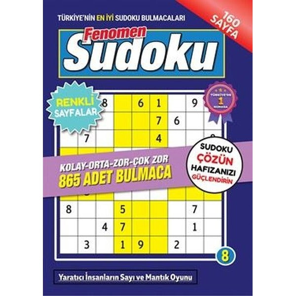 Fenomen Sudoku - 8 | Maxi Yayıncılık (İnce Kapak)