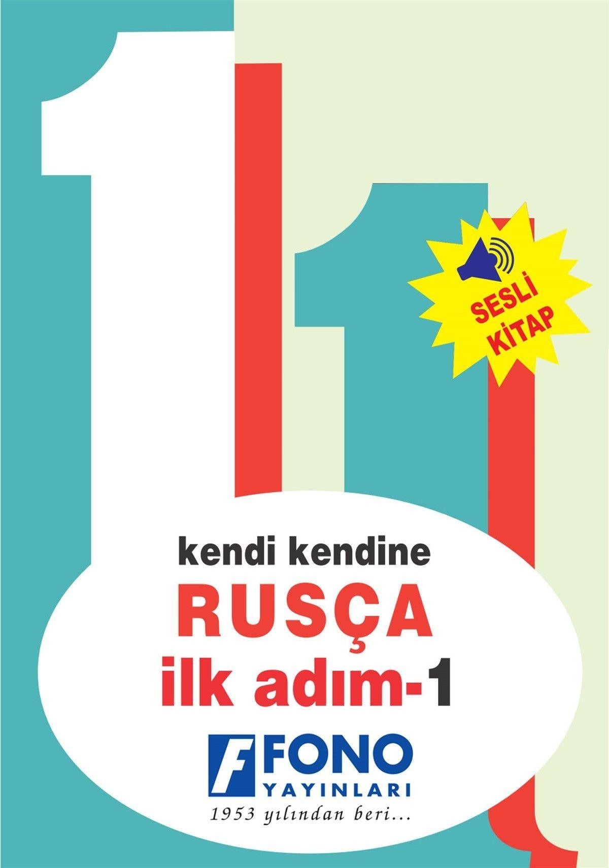Rusça İlk Adım 1 (Cd'li) - Kutulu | Fono Yayınları (İnce Kapak)