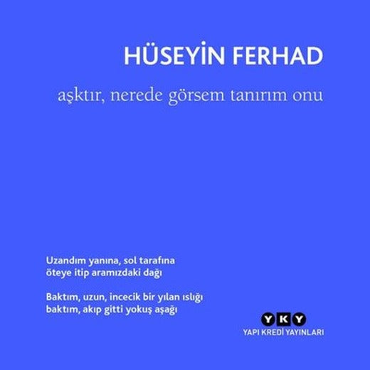 Aşktır, Nerede Görsem Tanırım Onu | Yapı Kredi Yayınları