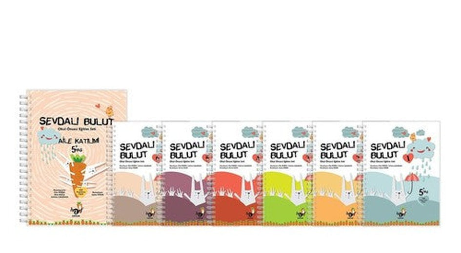 Sevdalı Bulut-Okul Öncesi Eğitim Seti-7 Kitap Takım | Harf Yayınları (İnce Kapak)