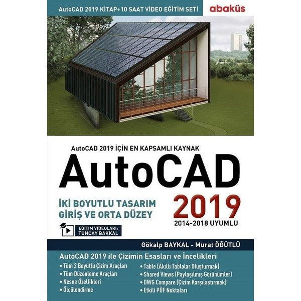 Autocad 2019-Video Eğitim Seti | Abaküs Kitap (İnce Kapak)