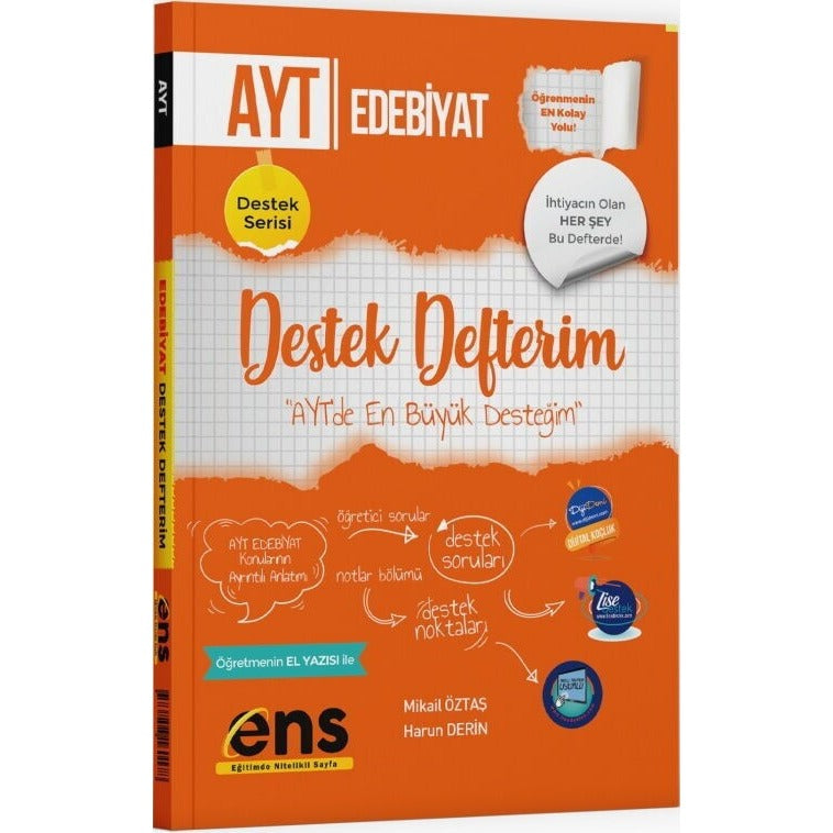 AYT Türk Dili ve Edebiyatı Destek Defterim | ENS Yayınları (Ciltsiz)
