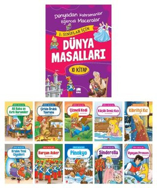 Dünya Masalları Seti - 10 Kitap Takım Büyük Boy