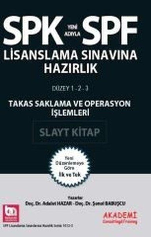 SPK Takas Saklama ve Operasyon İşlemleri Slayt Kitap | Akademi Consulting (İnce Kapak)