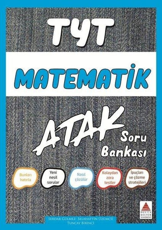 TYT Matematik Soru Bankası Atak | Delta Kültür-Eğitim (İnce Kapak)