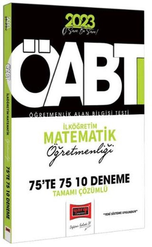 2023 KPSS ÖABT İlköğretim Matematik Öğretmenliği Tamamı Çözümlü 10 Deneme | Yargı Yayınevi (Ciltsiz)