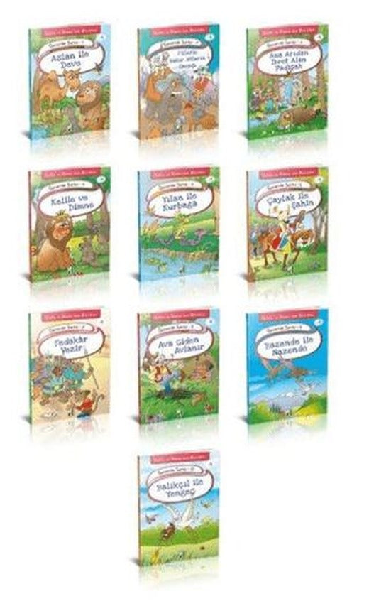 Kelile ve Dimne'den Masallar Güvercin Serisi Seti (10 Kitap Takım)