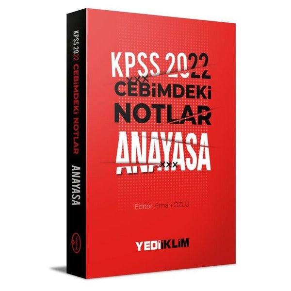 2022 KPSS Cebimdeki Notlar Anayasa Kitapçığı | Yediiklim Yayınları (İnce Kapak)