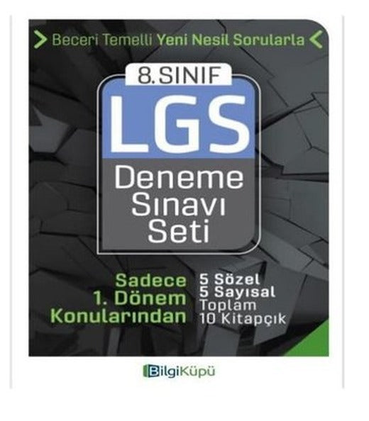 8.Sınıf 1 Dönem LGS Deneme Seti | Bilgi Küpü (İnce Kapak)