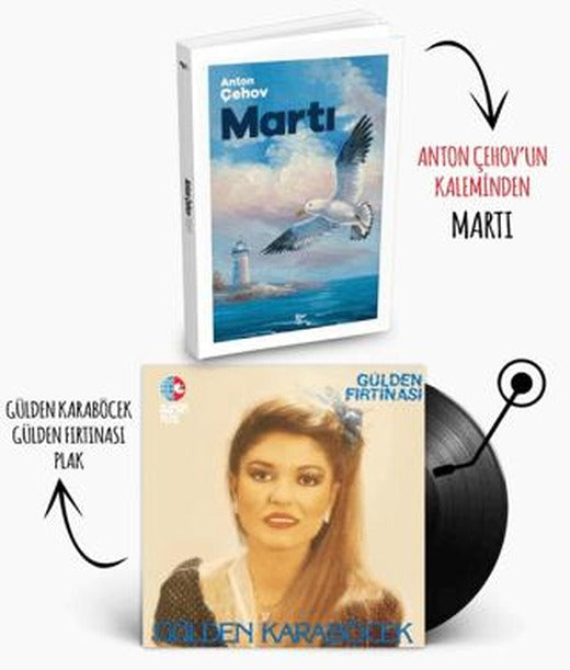 Plaklı Kitaplar - Martı - Gülden Karaböcek - Gülden Fırtınası Plak | Plak (Ciltsiz)
