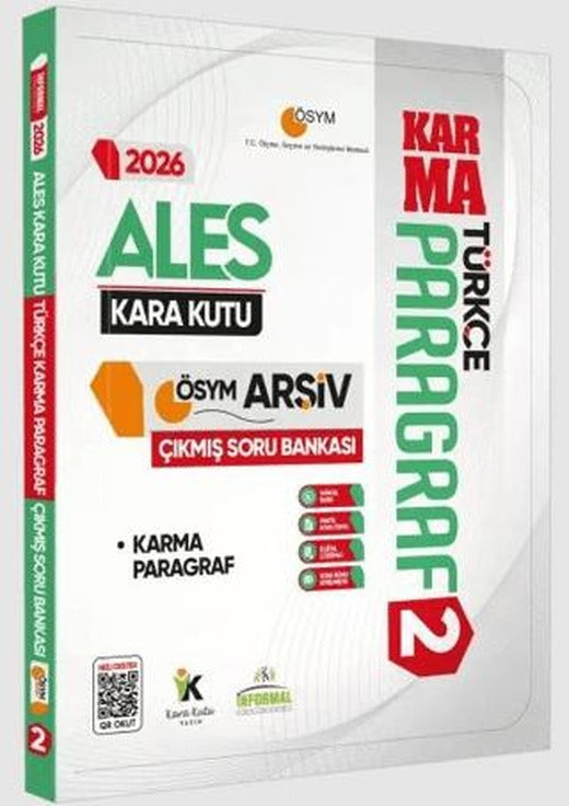 2026 ALES Türkçenin Kara Kutusu Paragraf 2 Karma ÖSYM Çıkmış Soru Bankası Konu Özetli Dijital Çözümlü | Karakutu Yayın (Ciltsiz)