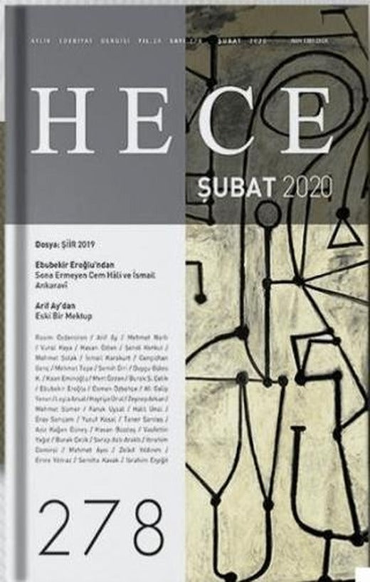 Hece Aylık Edebiyat Dergisi Sayı: 278 Şubat 2020 | Hece Dergisi (Ciltsiz)