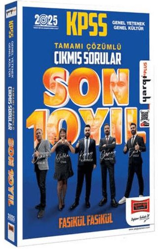 2025 KPSS Genel Kültür - Genel Yetenek Tamamı Çözümlü Fasikül Son 10 Yıl Çıkmış Sorular | Yargı Yayınevi (Ciltsiz)