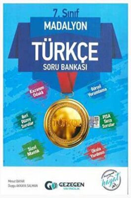 7. Sınıf Madalyon Türkçe Soru Bankası - Kolektif kitap kapağı