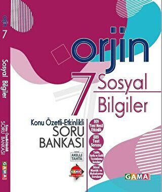 7. Sınıf Orjin Sosyal Bilgiler Konu Özetli Etkinlikli Soru Bankası - Çilem Öztürk kitap kapağı