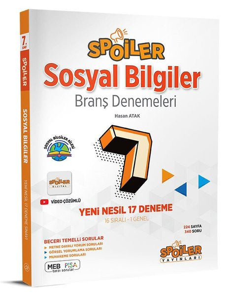 7.Sınıf Sosyal Bilgiler Branş Denemeleri - Kolektif kitap kapağı