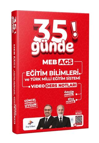 2027 MEB AGS 35 Günde Eğitim Bilimleri ve Türk Milli Eğitim Sistemi Video Ders Notları | Dizgi Kitap (Ciltsiz) - Resim 1