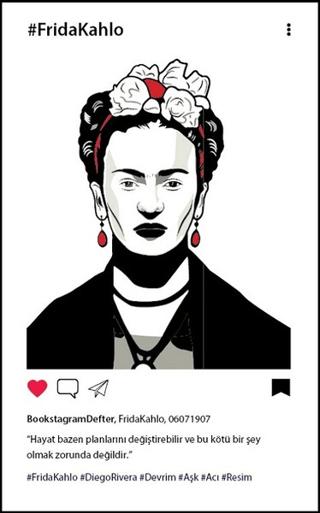 Frida Kahlo Grafiti 2 Bookstagram Defter | Aylak Adam Kültür Sanat Yayıncılık - Resim 1