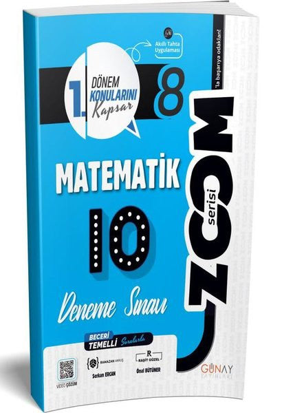 8. Sınıf 10'Lu Matematik Denemeleri (1. Dönem) - Ramazan Akkuş kitap kapağı