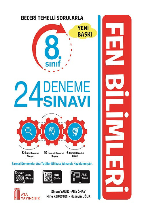 8. Sınıf 24 Deneme Sınavı Fen Bilimleri kitap kapağı