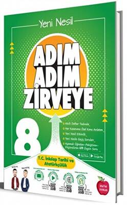 8. Sınıf Adım Adım Zirveye T.C. İnkılap Tarihi ve Atatürkçülük Soru Bankası - Kolektif kitap kapağı