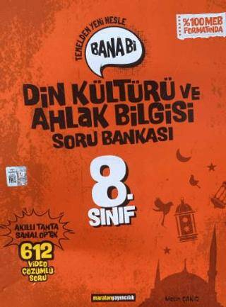 8. Sınıf Bana Bi Din Kültürü ve Ahlak Bilgisi Soru Bankası - Metin Çakır kitap kapağı
