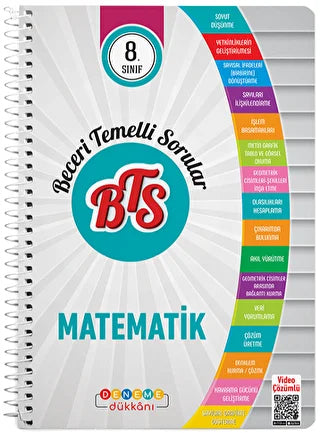 Deneme Dükkanı 8. Sınıf BTS Matematik Beceri Temelli Sorular - Kolektif kitap kapağı
