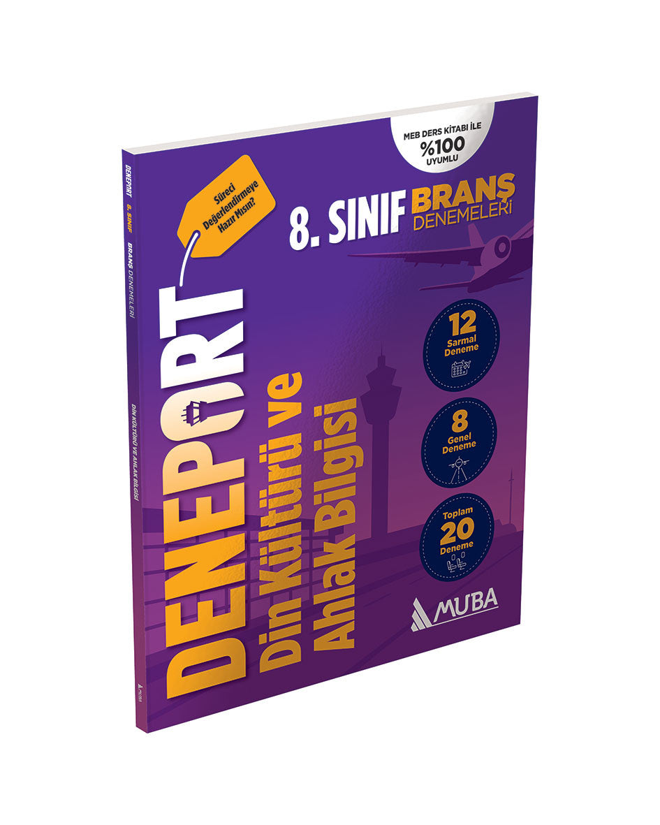 8. Sınıf Deneport Din Kültürü Branş Denemesi Muba Yayınları kitap kapağı