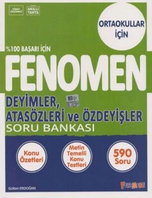 8. Sınıf Deyimler Atasözleri ve Özdeyişler Fenomen Soru Bankası - Gülten Erdoğan kitap kapağı