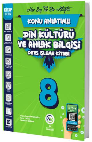 8. Sınıf Din Kültürü ve Ahlak Bilgisi Ders İşleme Kitabı - Feyza Nur Gökmenoğlu kitap kapağı