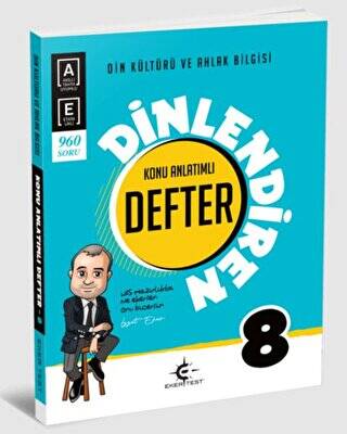 8. Sınıf Din Kültürü ve Ahlak Bilgisi Dinlendiren Defter - Kolektif kitap kapağı