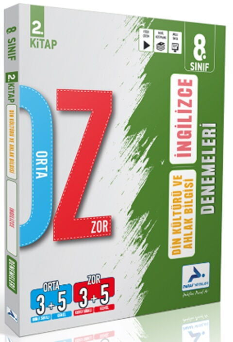 8. Sınıf Din Kültürü ve Ahlak Bilgisi - İngilizce Orta Zor Denemeleri 2. Kitap kitap kapağı