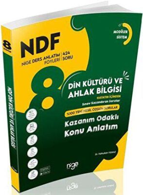 8. Sınıf Din Kültürü ve Ahlak Bilgisi Nige Ders Anlatım Föyleri - Kolektif kitap kapağı