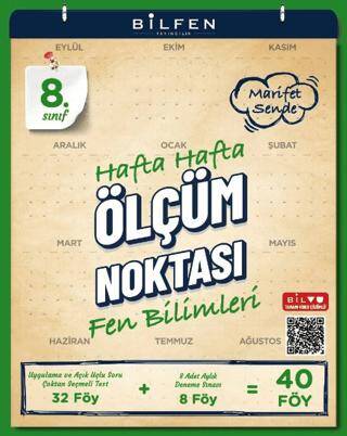 8. Sınıf Fen Bilimleri Hafta Hafta Ölçüm Noktası - Kolektif kitap kapağı